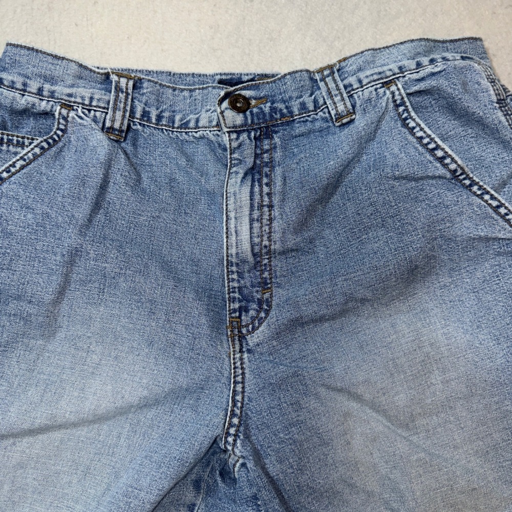 Aeropostale‎ Mens Carpenter Shorts Light Wash Blue Denim Utility Size 30 W31 L10